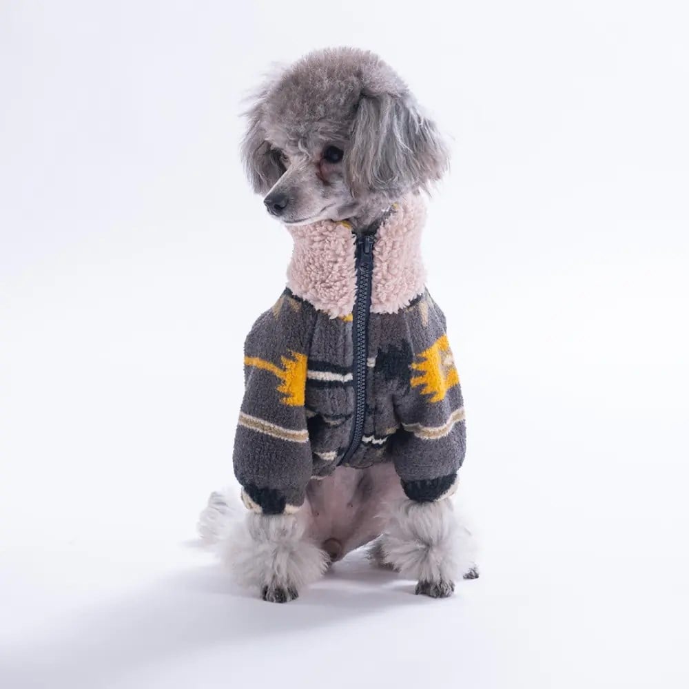 PawStar 25221-Sarı Chicago Ethnic Weave Ceket