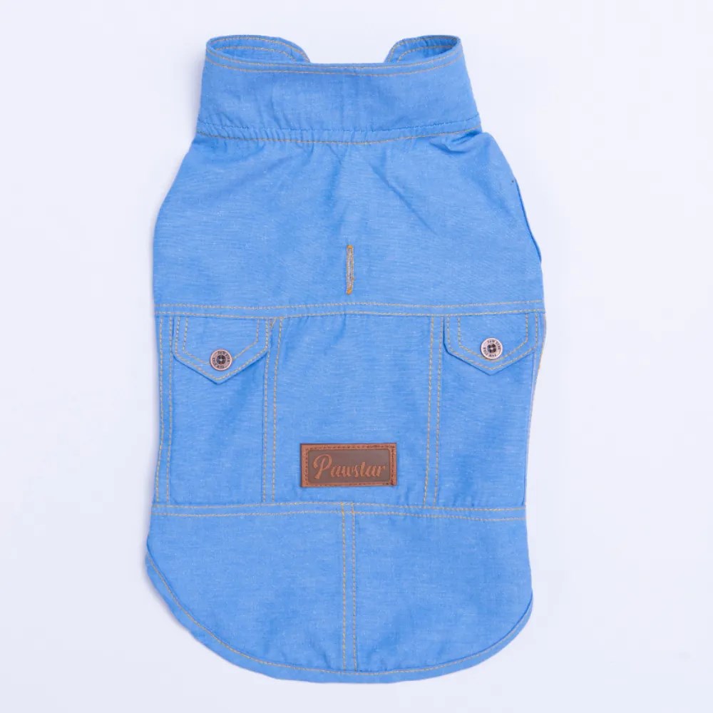 PawStar 25408 Açık Mavi Denim Look Gömlek
