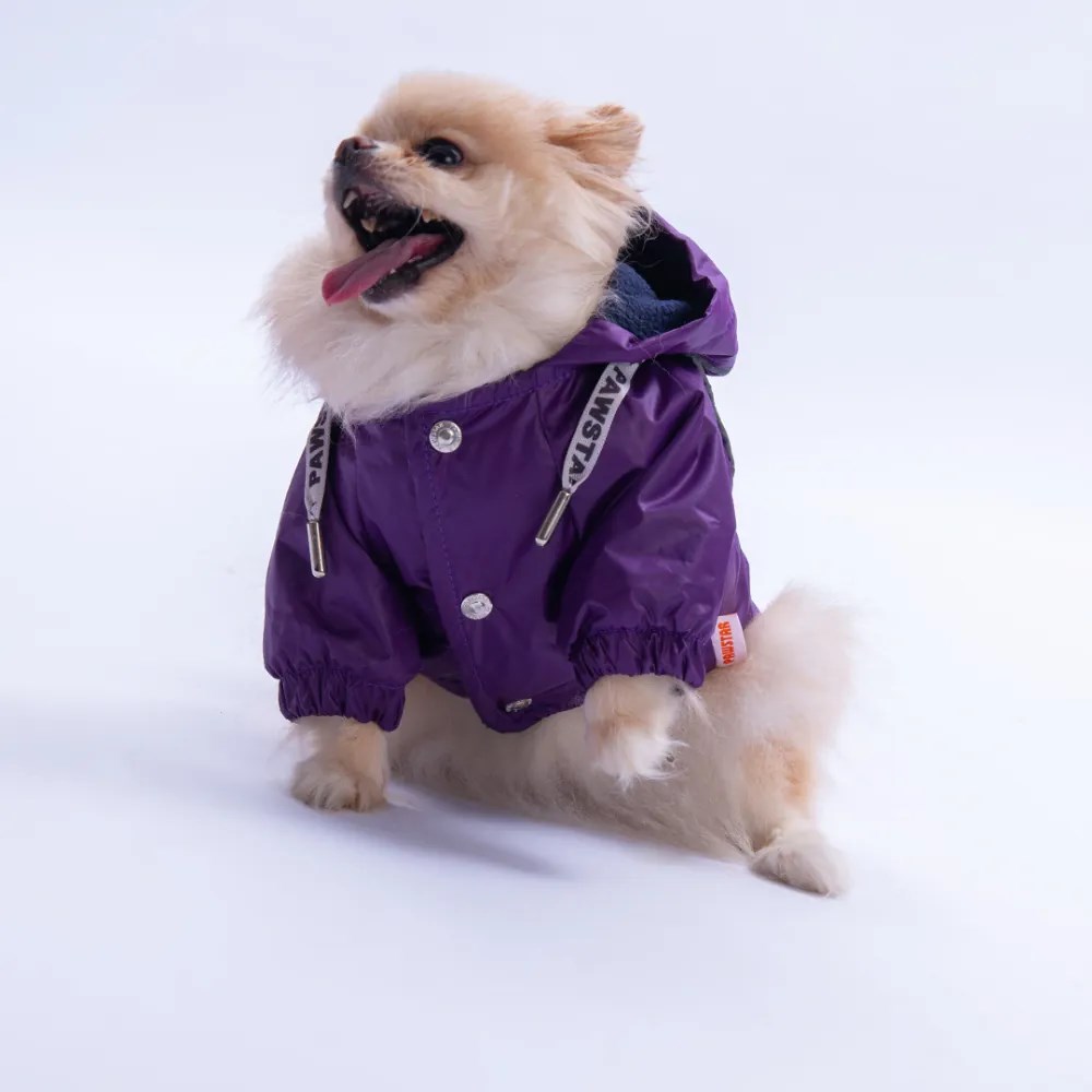 PawStar 25505 Mor  Pluvia Yağmurluk Küçük ve Orta Irk