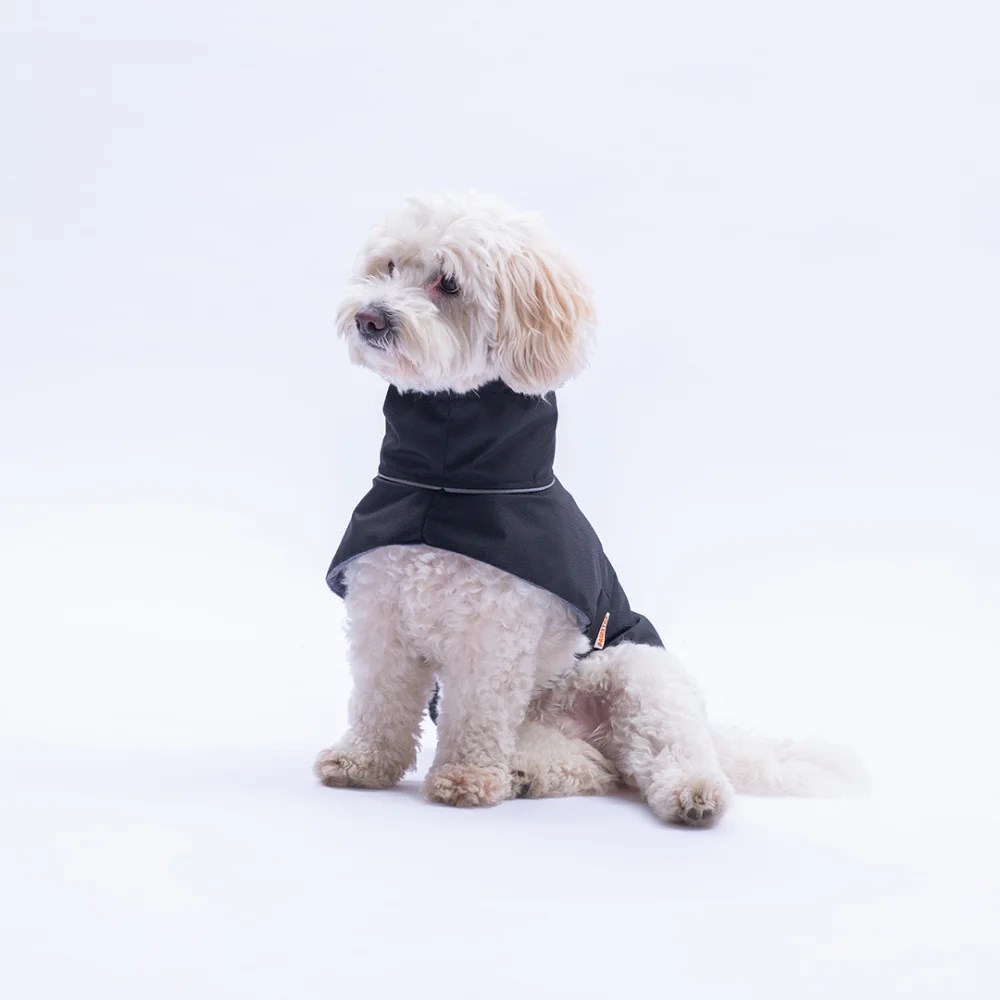 PawStar 25522 Siyah Colombia Prime Polarlı Yağmurluk (Orta-Büyük Irklar)
