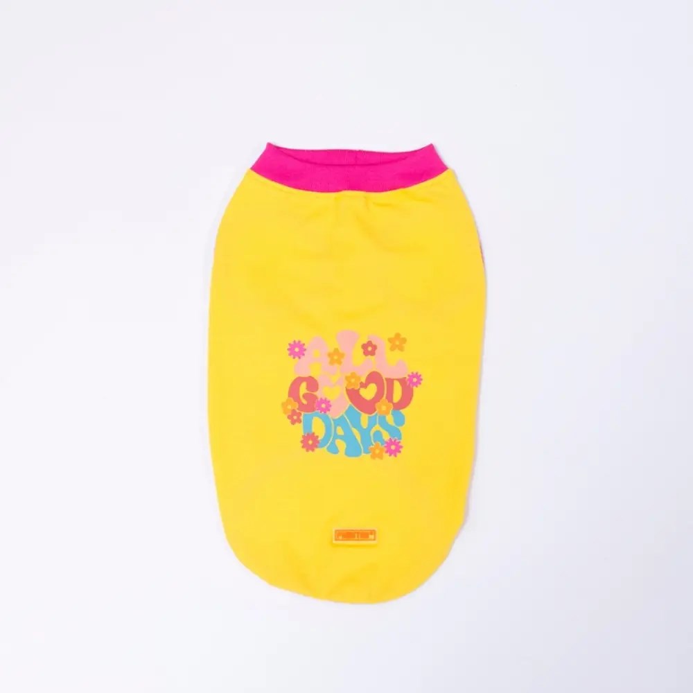 PawStar 26802 Sarı All Good Days Tişört