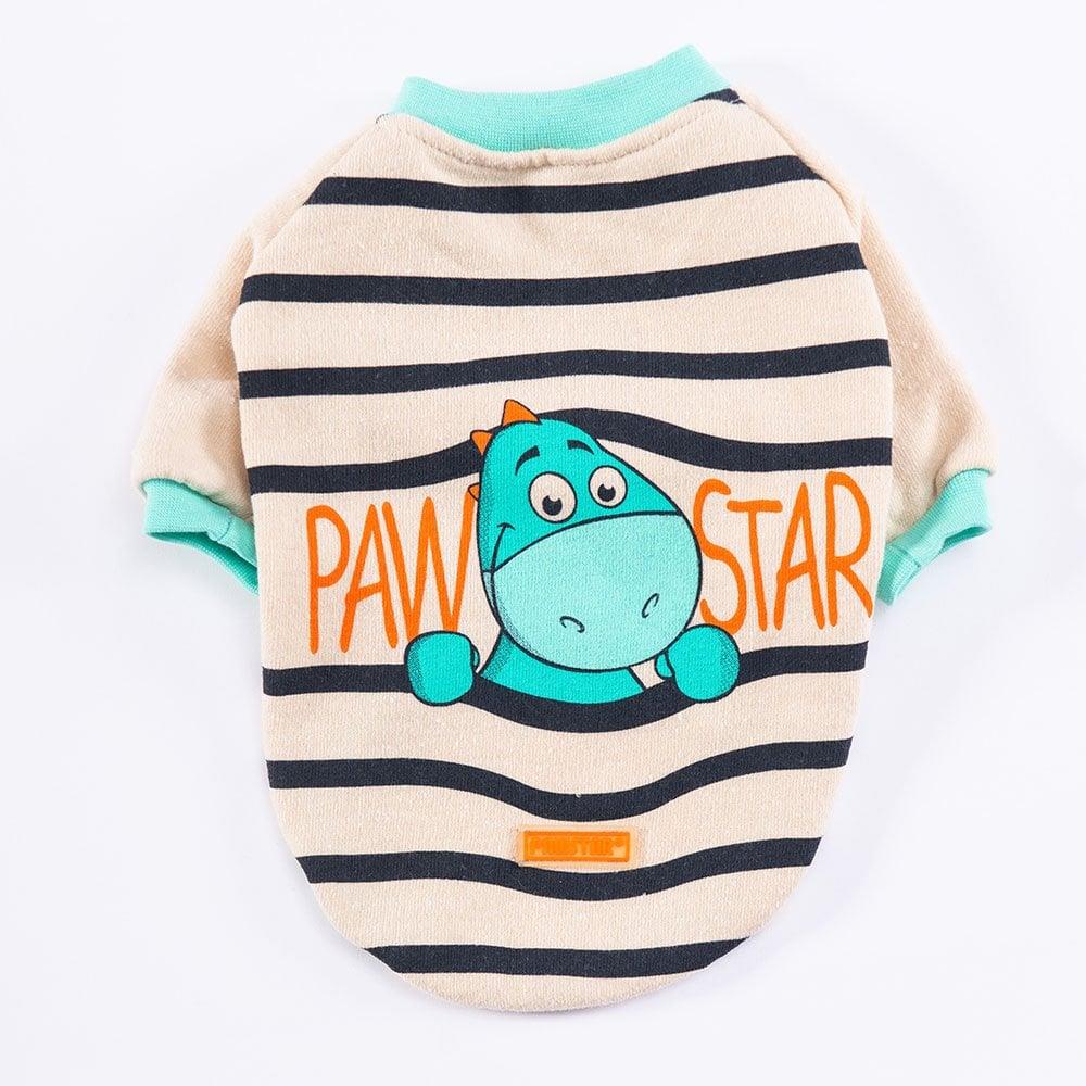 PawStar Bej Dino Star Sweat Küçük ve Orta Irk Sweat