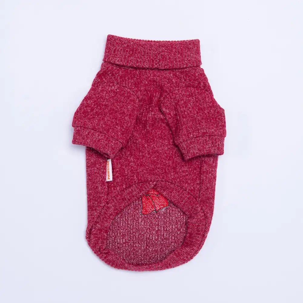 PawStar Bordo Pooh's Ashdown Winnie Büyük Irk Triko Sweat