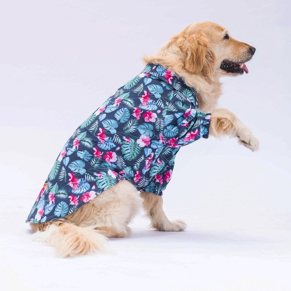 PawStar Floral Desenli Büyük Irk Gömlek