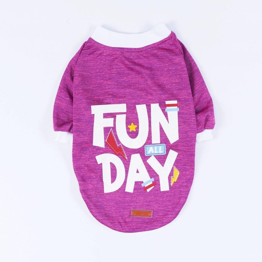 PawStar Fuşya Fun Day Küçük Irk Sweat