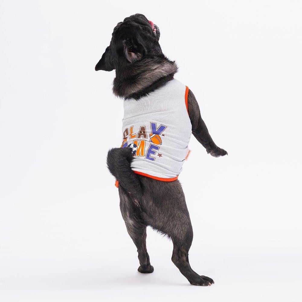 PawStar Gri Sporty T-Shirt