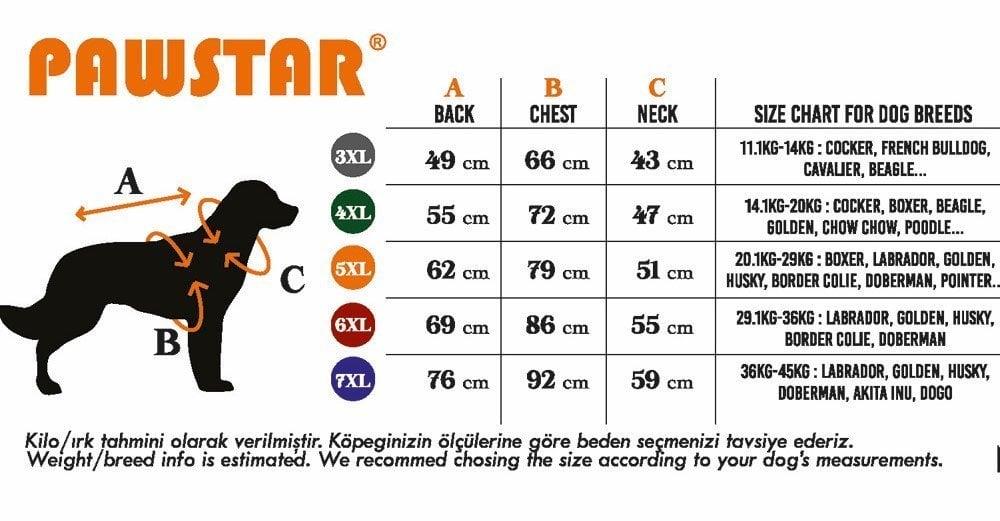 PawStar PlanetFood Büyük Irk Tulum Yağmurluk