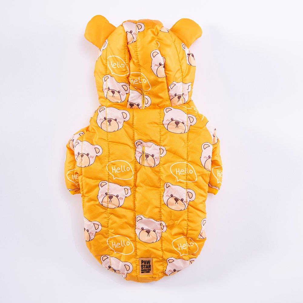 PawStar Sarı Teddy Puff Yağmurluk Küçük ve Orta Irk