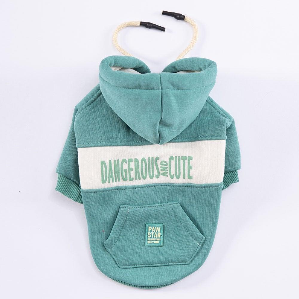PawStar Yeşil Cute Hoodie Küçük ve Orta Irk