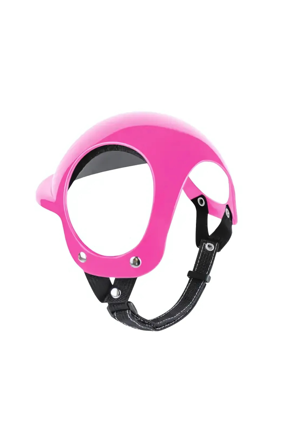 Pet Helmet Mini Açık Kask Gözlüklü Takım Pembe
