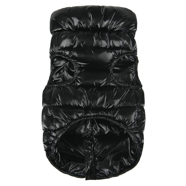 Puppia Glossy Vest Jumper Köpek Tasmalı Mont Siyah