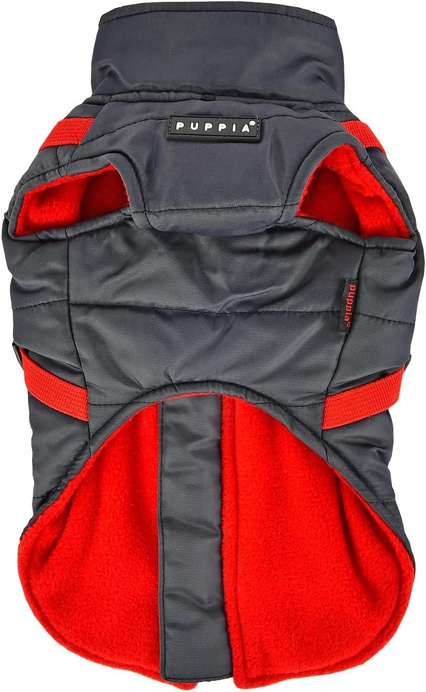 Puppia MOUNTAINEER II Göğüs Tasmalı Köpek Montu Gri