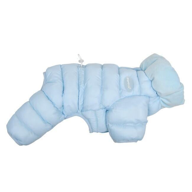 Puppia VELOUR SOFT ALLINONE JUMPER Sky Blue Köpek Tulumu