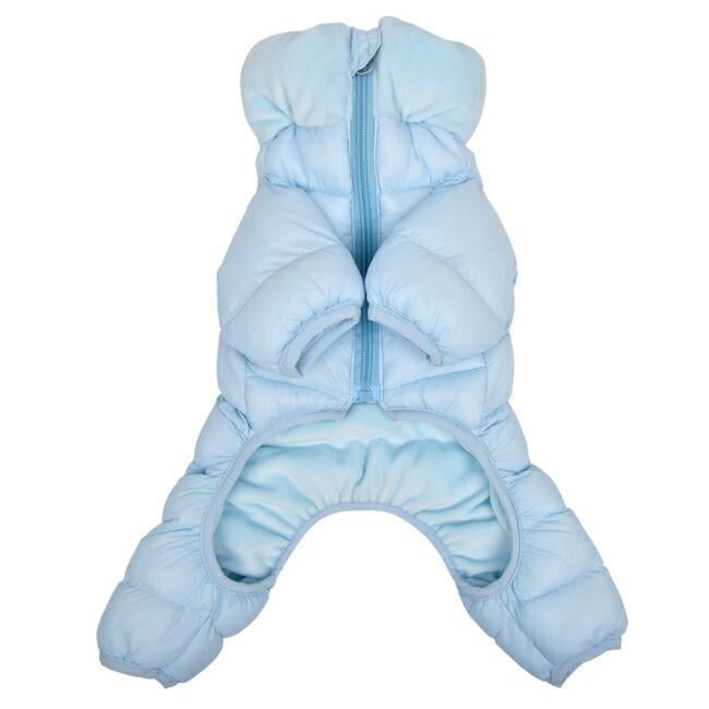 Puppia VELOUR SOFT ALLINONE JUMPER Sky Blue Köpek Tulumu