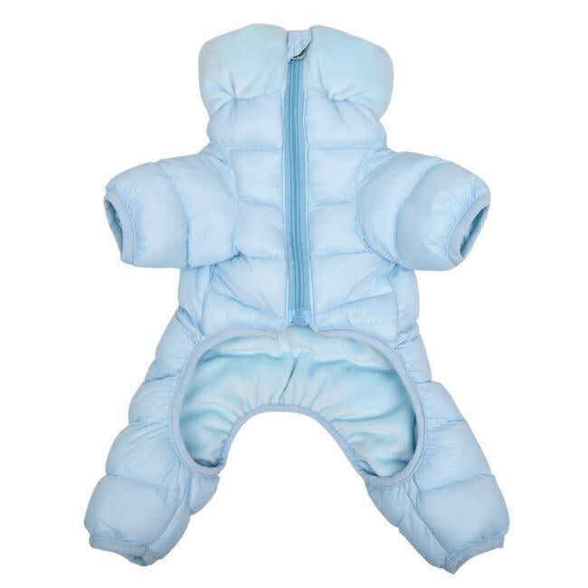 Puppia VELOUR SOFT ALLINONE JUMPER Sky Blue Köpek Tulumu