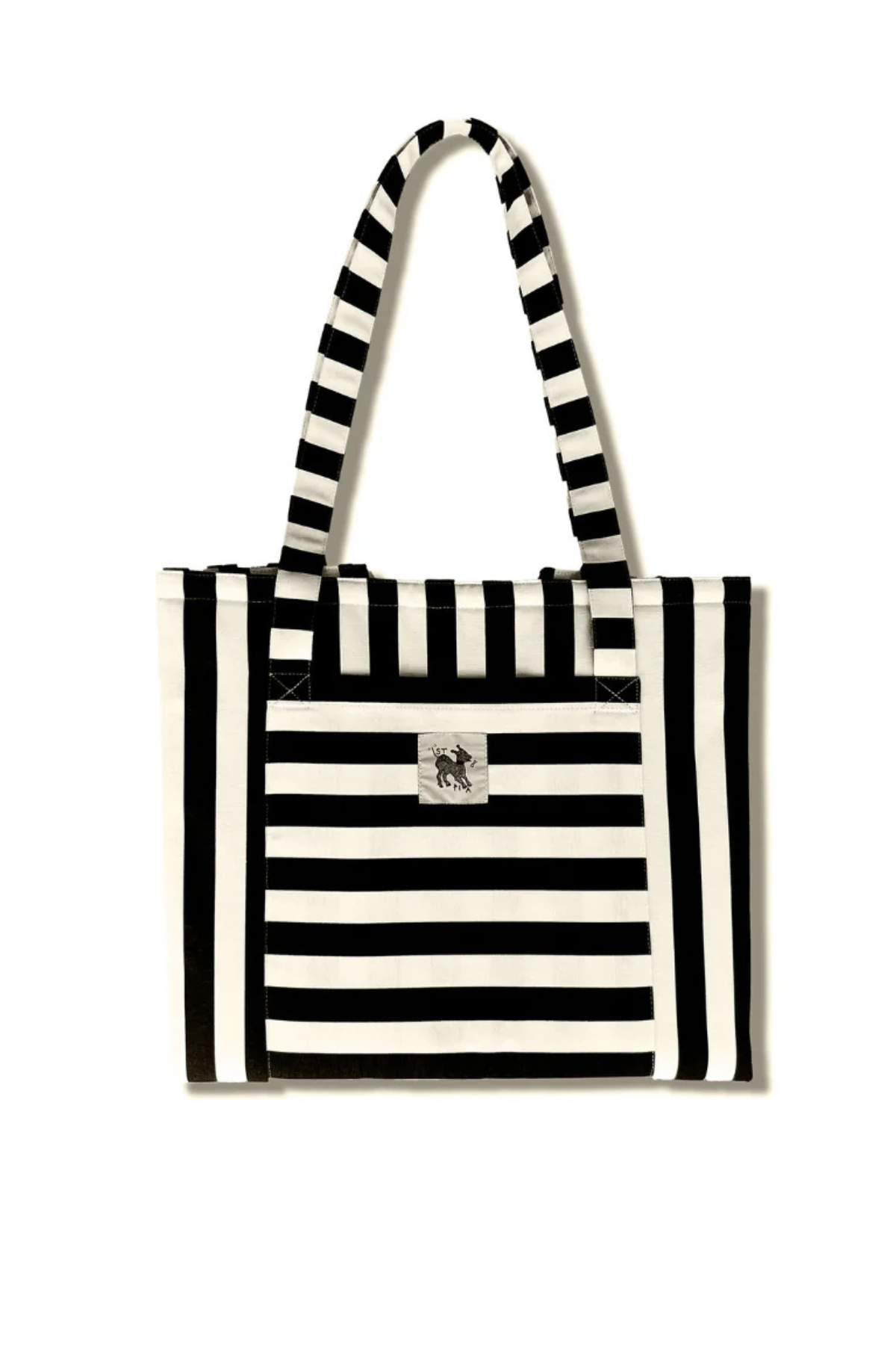 St. Pia Mat-in-a-Bag Çanta + Yer Minderi Black Stripes 