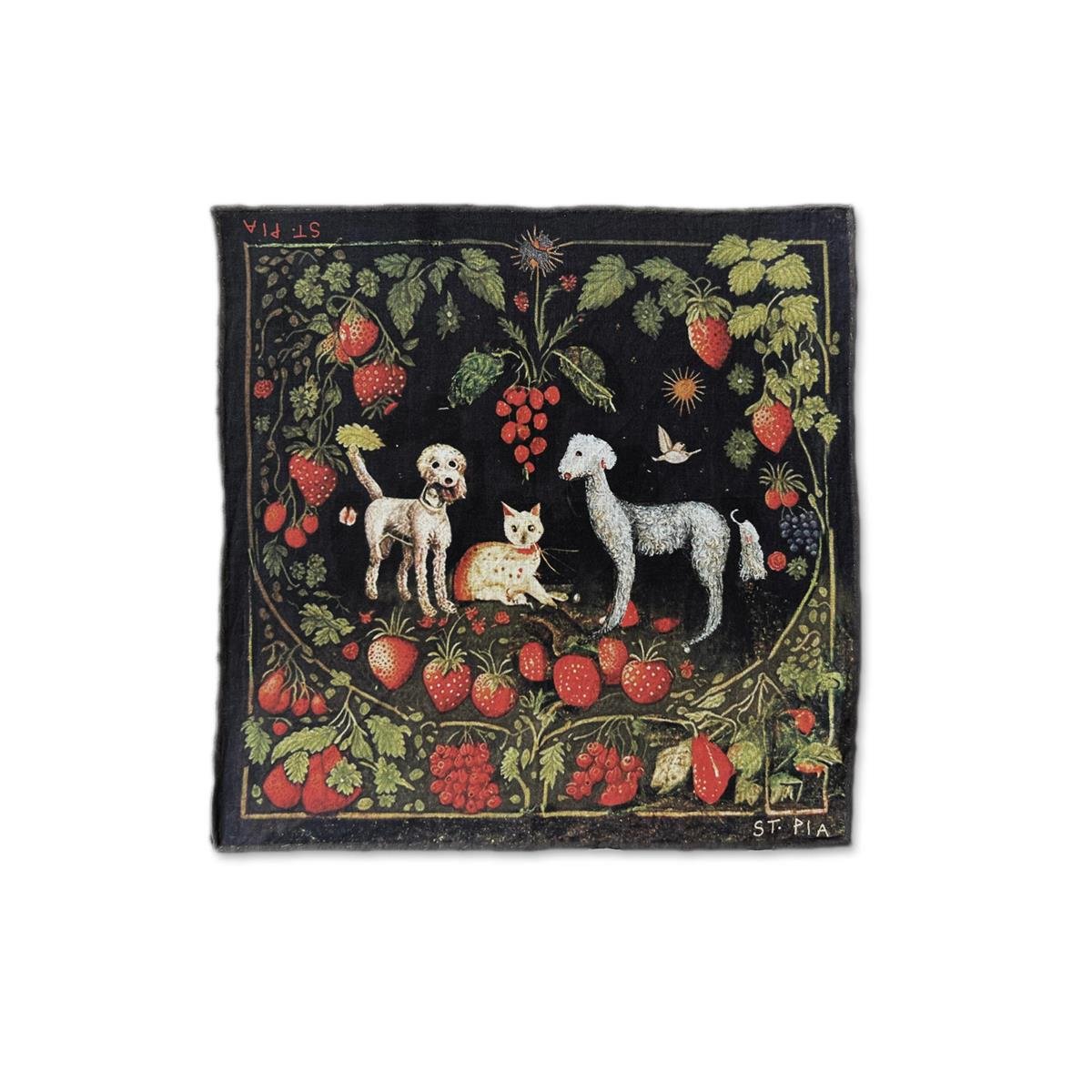 St. Pia Berry Bff Köpek Bandana