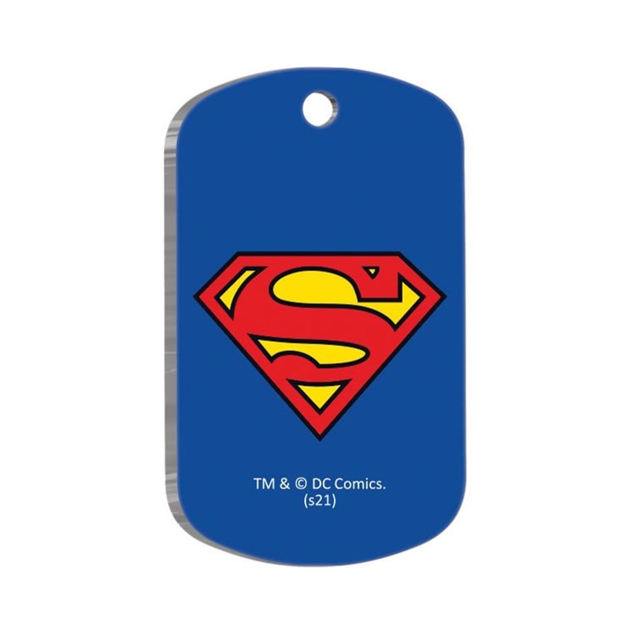 Superman Asker Şekilli Kedi ve Köpek Künyesi