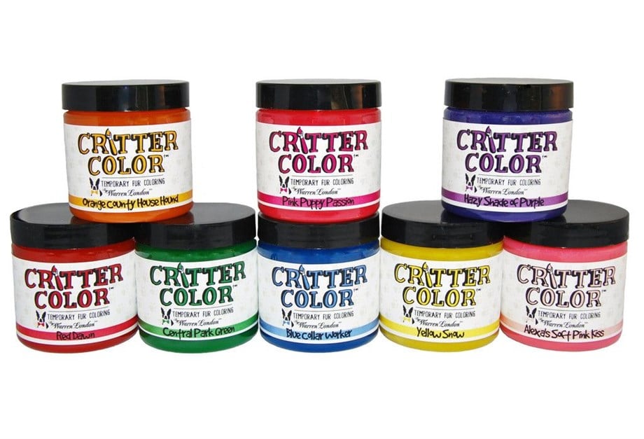 Warren London Critter Color Central Park Green Köpekler için Geçici Tüy Boyası Yeşil