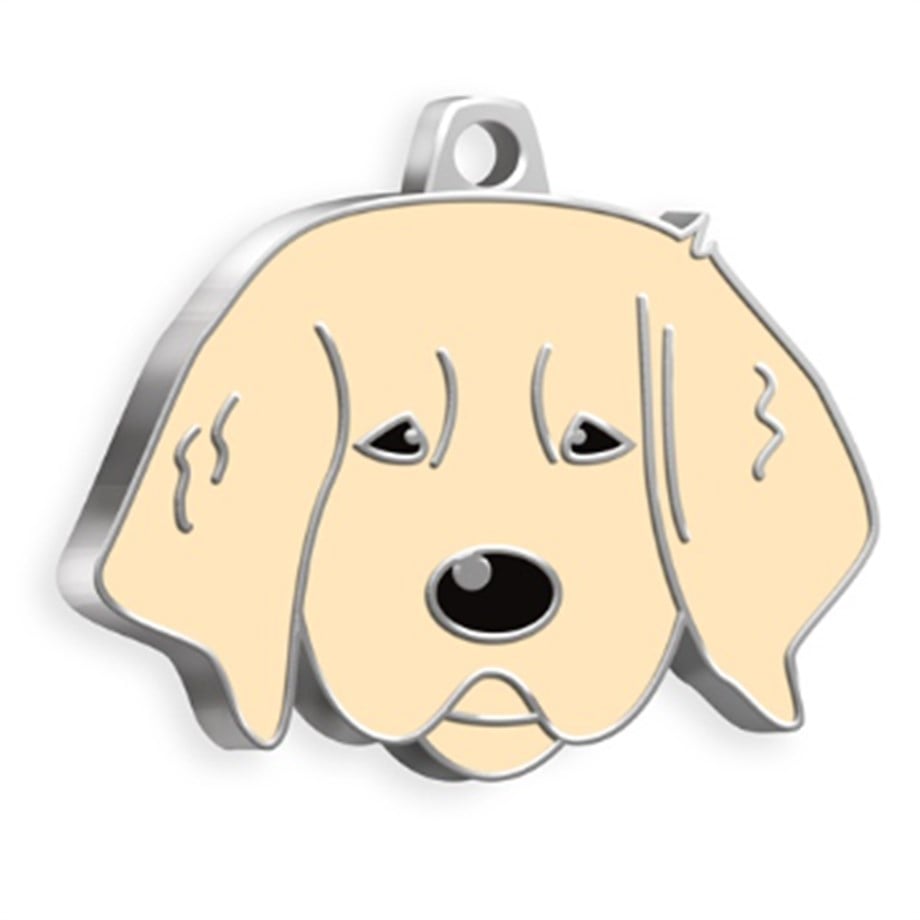 Yavru Golden Köpek Künyesi Krem