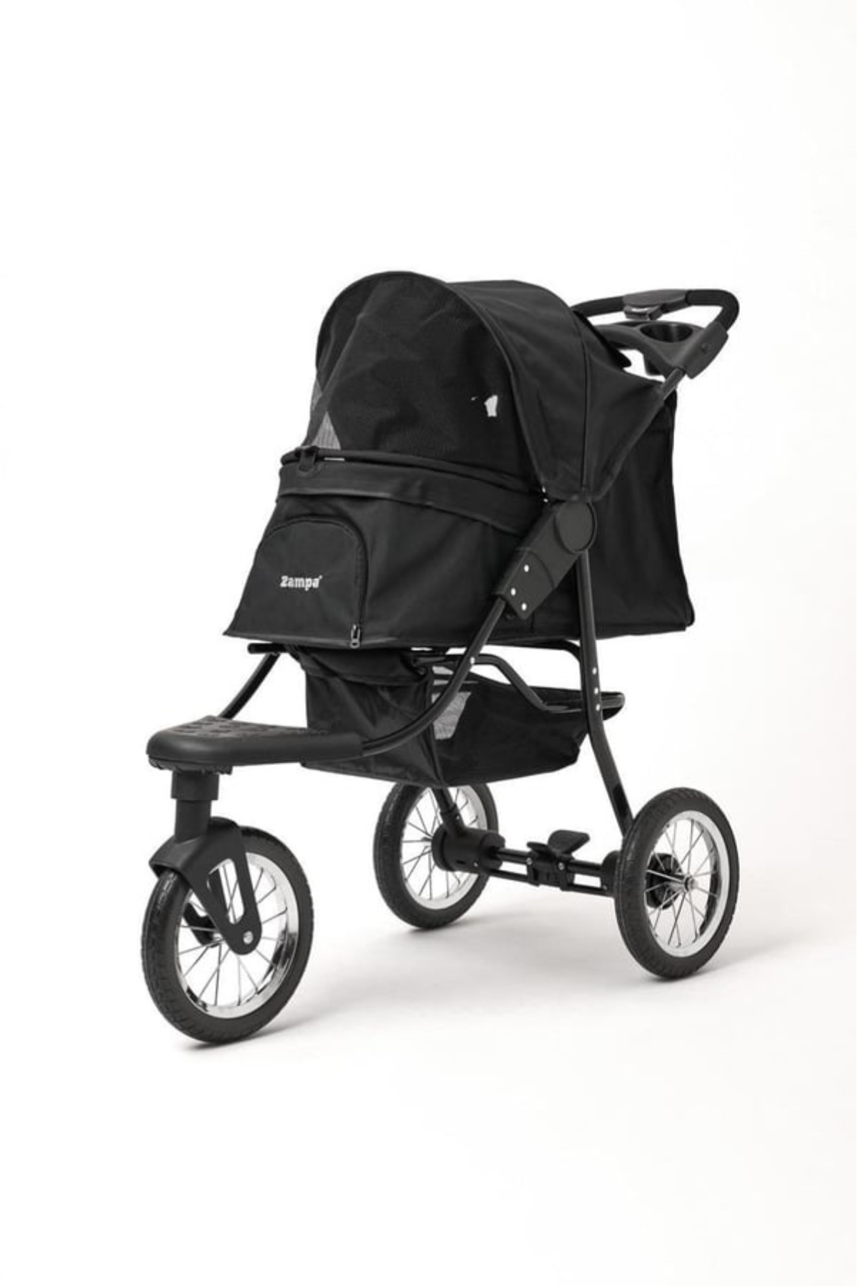 Zampa Ricciardo Kedi & Köpek Arabası Siyah 54X104X101cm