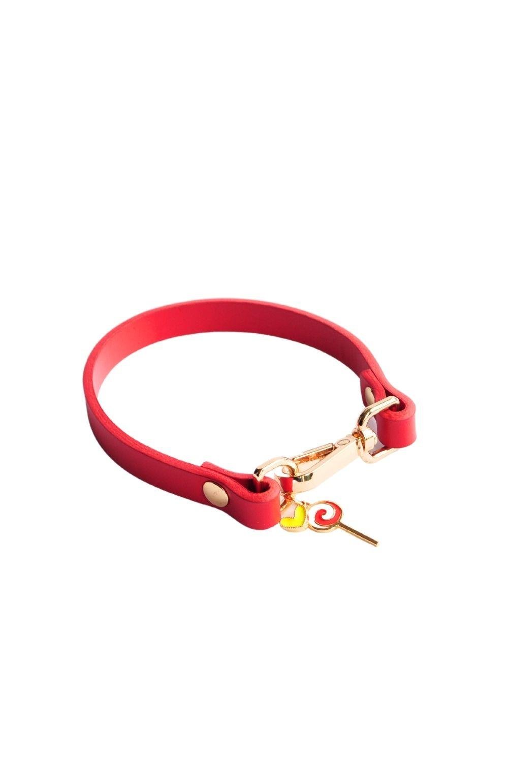 Zoe Pet Atelier Charm Boyun Tasması - Kırmızı