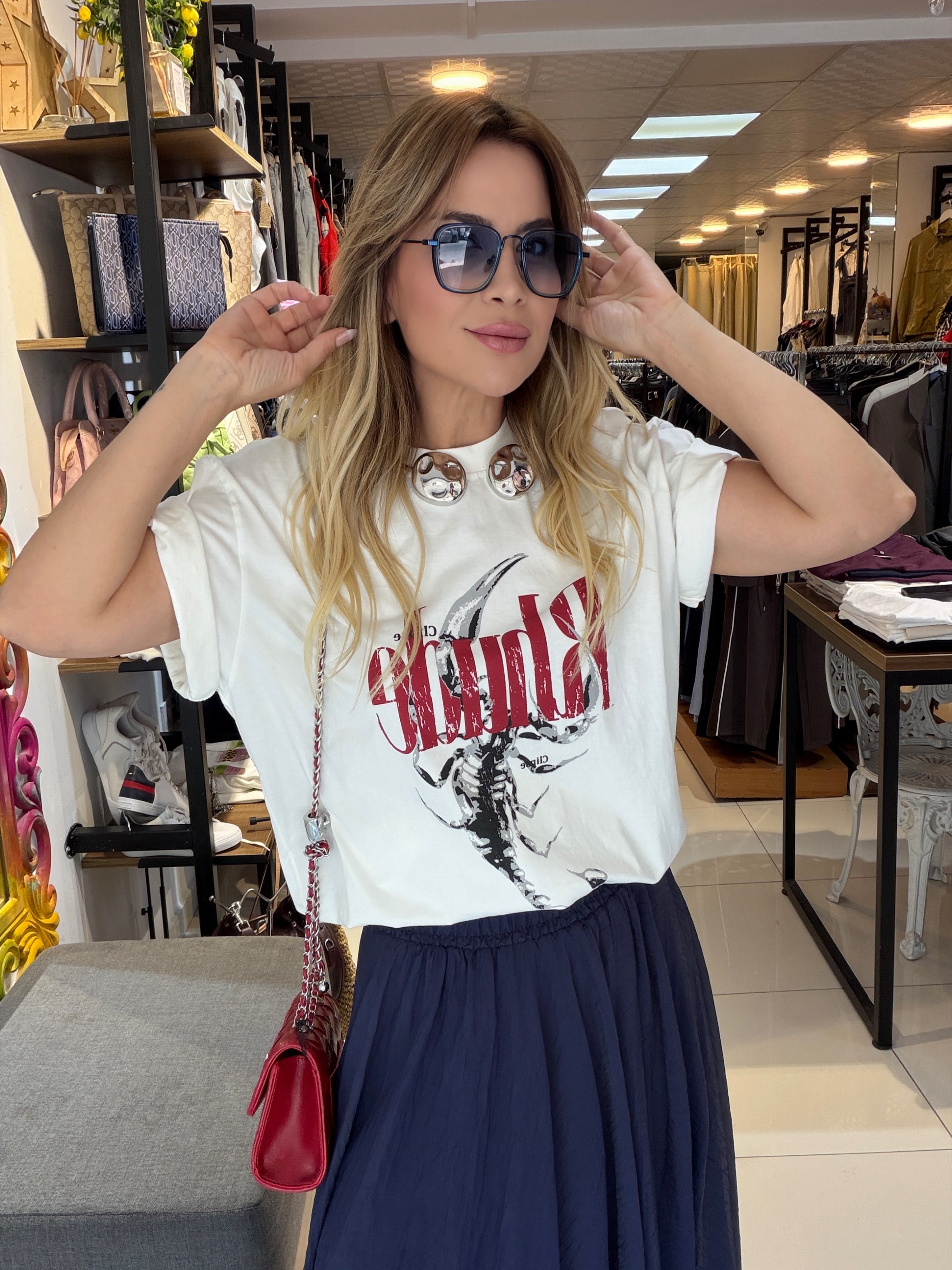 Akrep Desenli T-shirt
