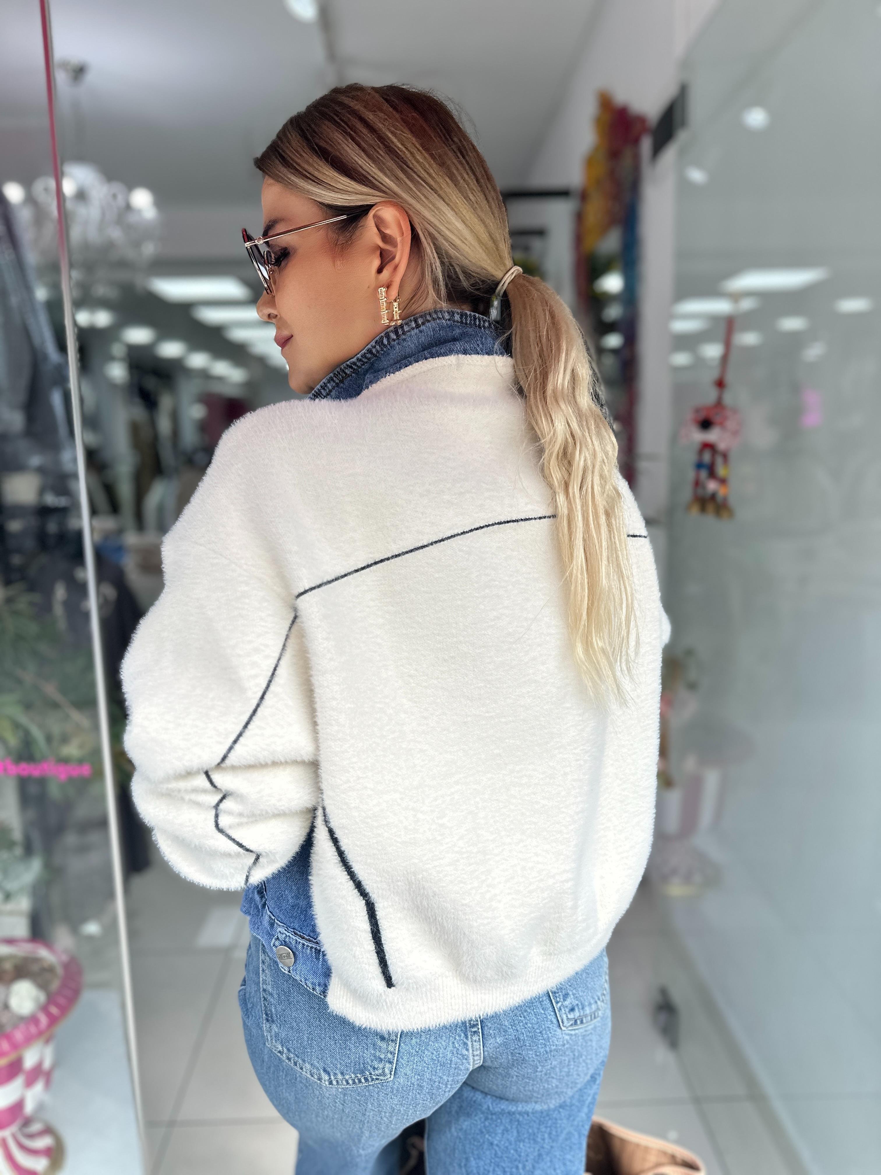 Angora Kot Garnili Ceket