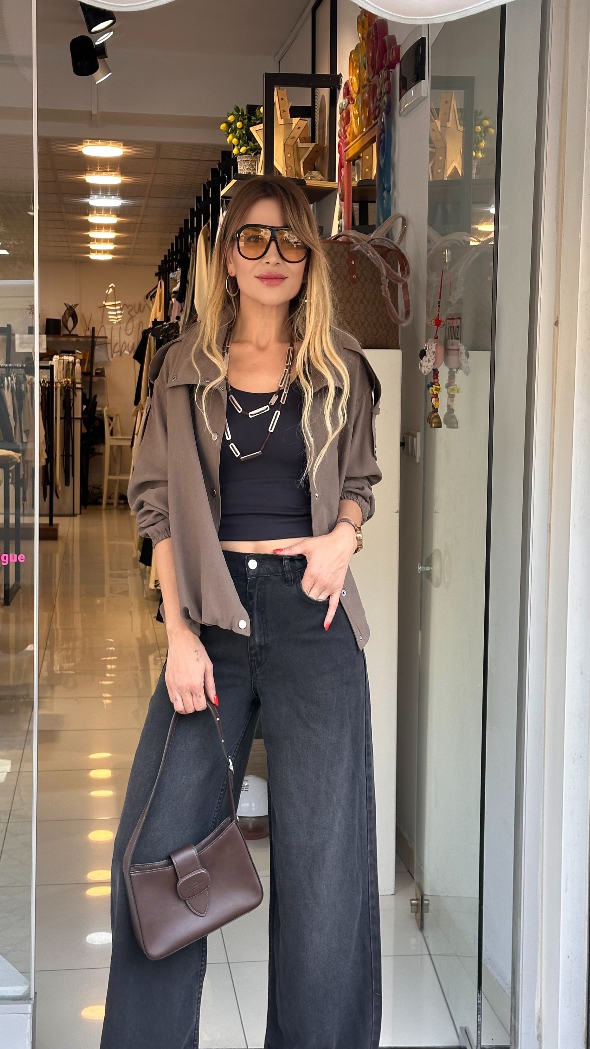 Antrasit Tensel Kumaş Jean 