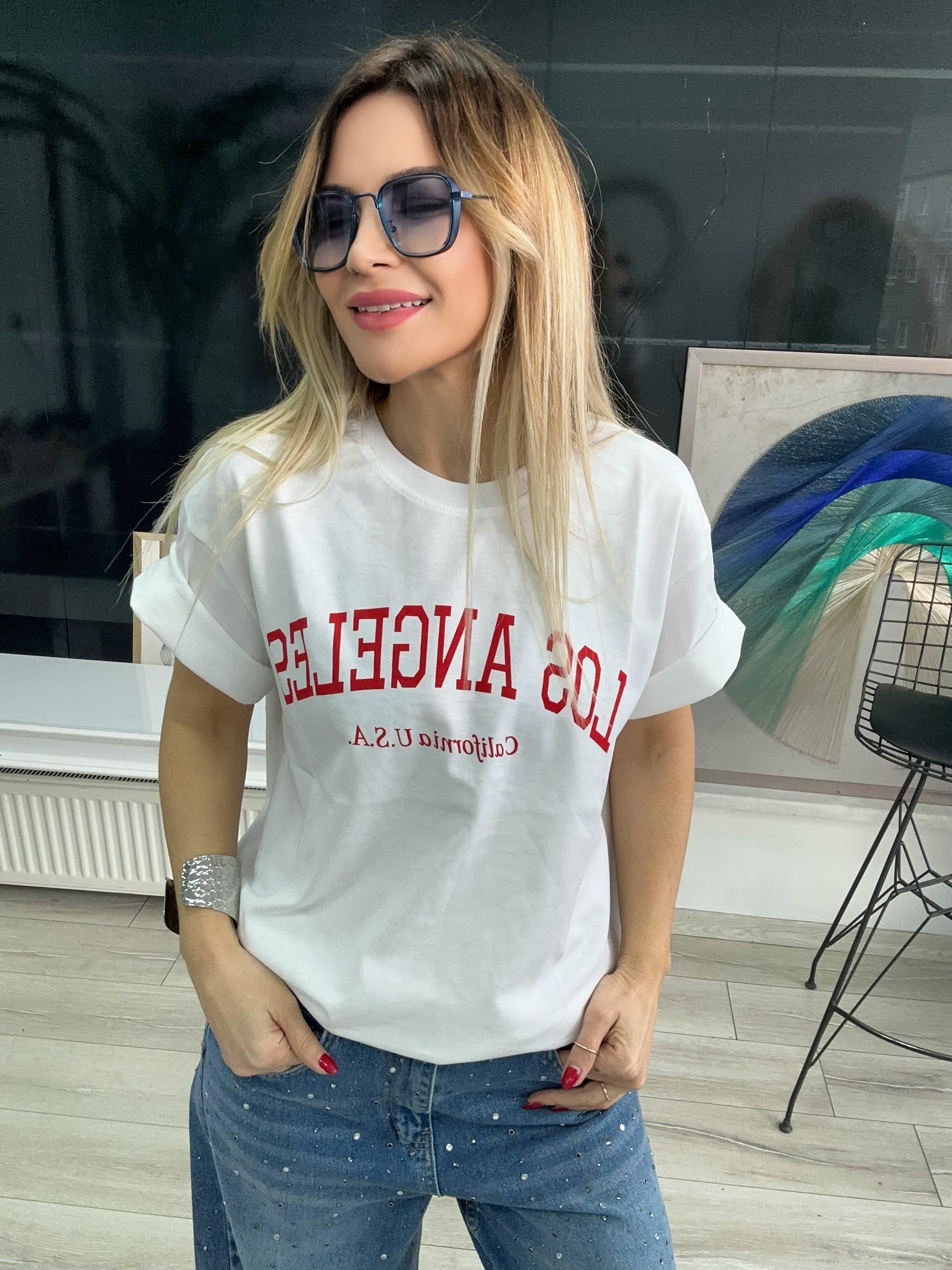 Baskılı Beyaz Tşhirt 