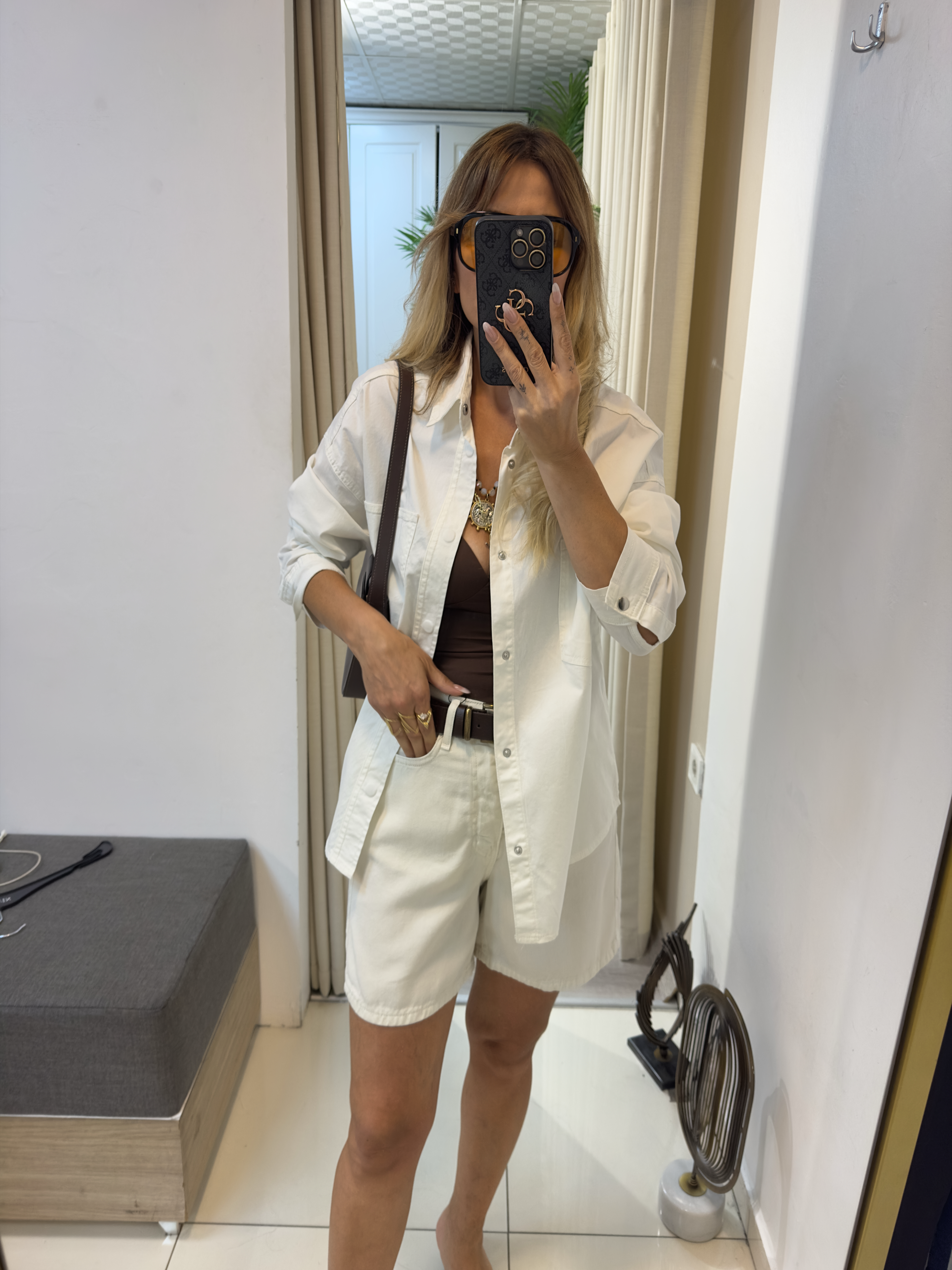 Bej Çıtçıt Düğme Model Ceket 