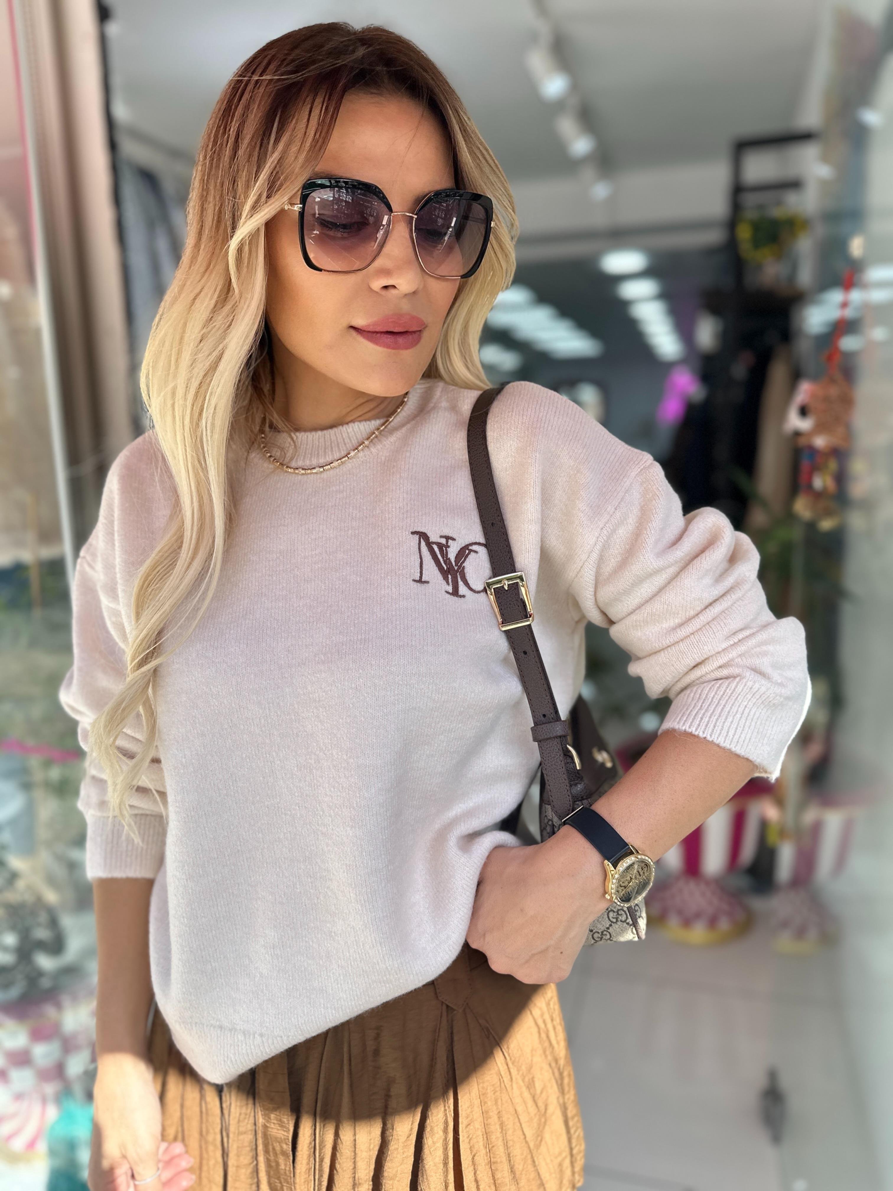 Bej Nakışlı Kazak