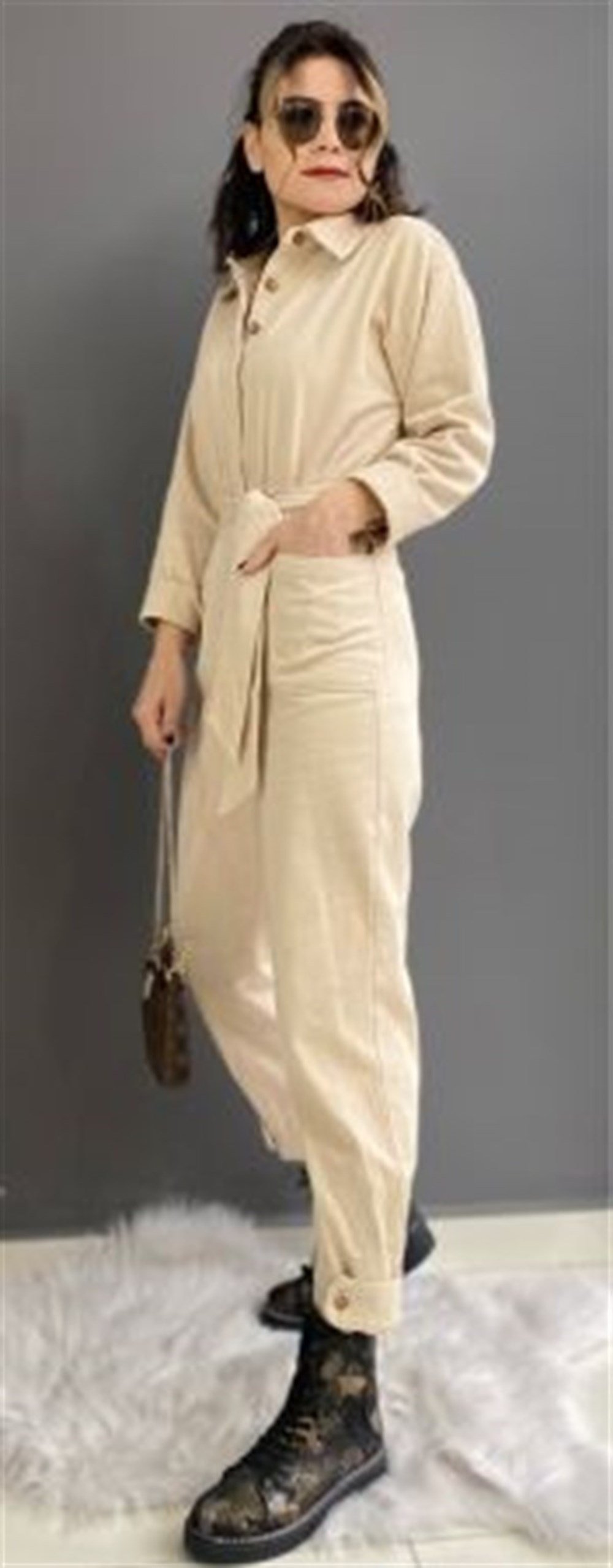 BEJ RENK PAÇA DETAY TULUM