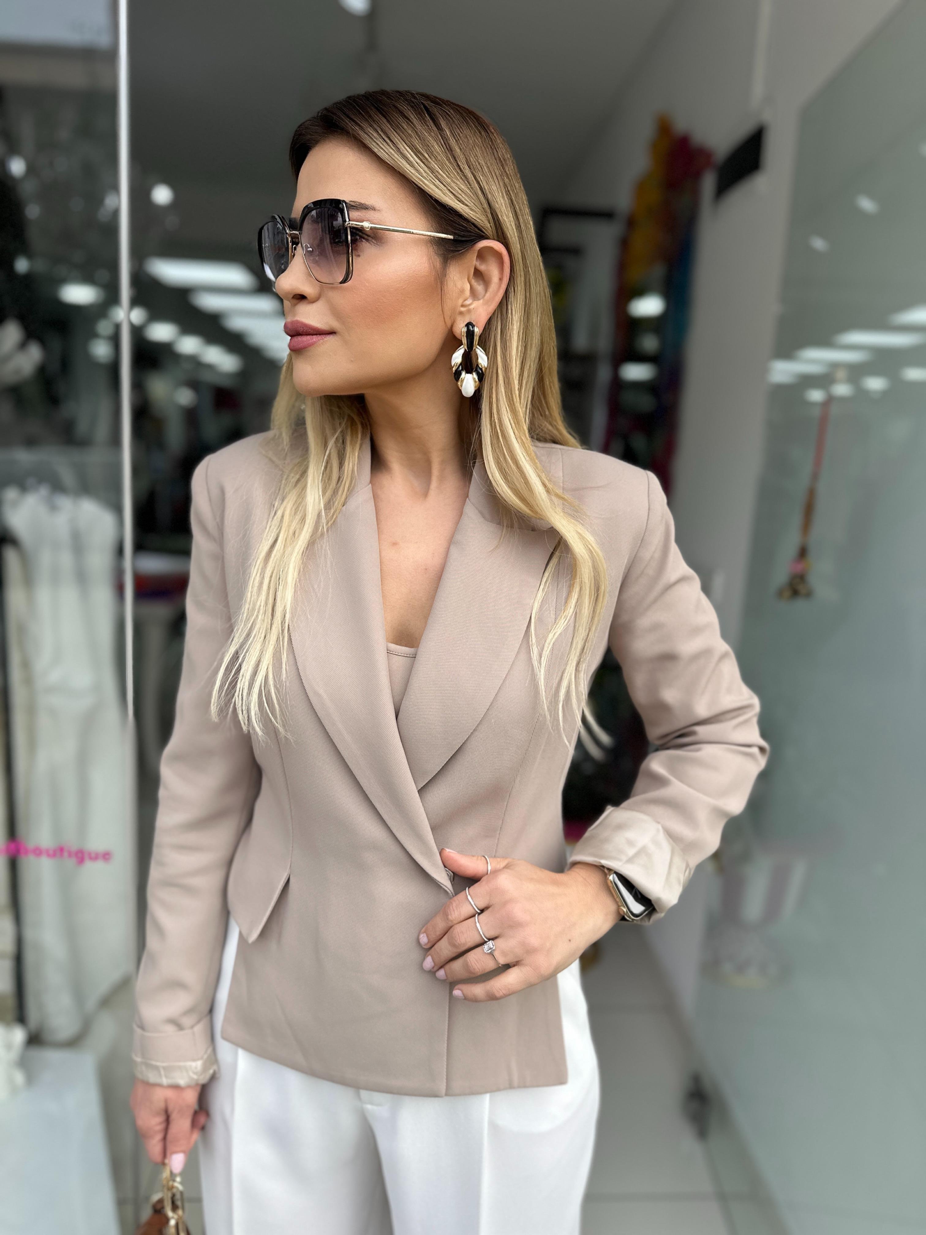 Bej Tasarım Blazer 