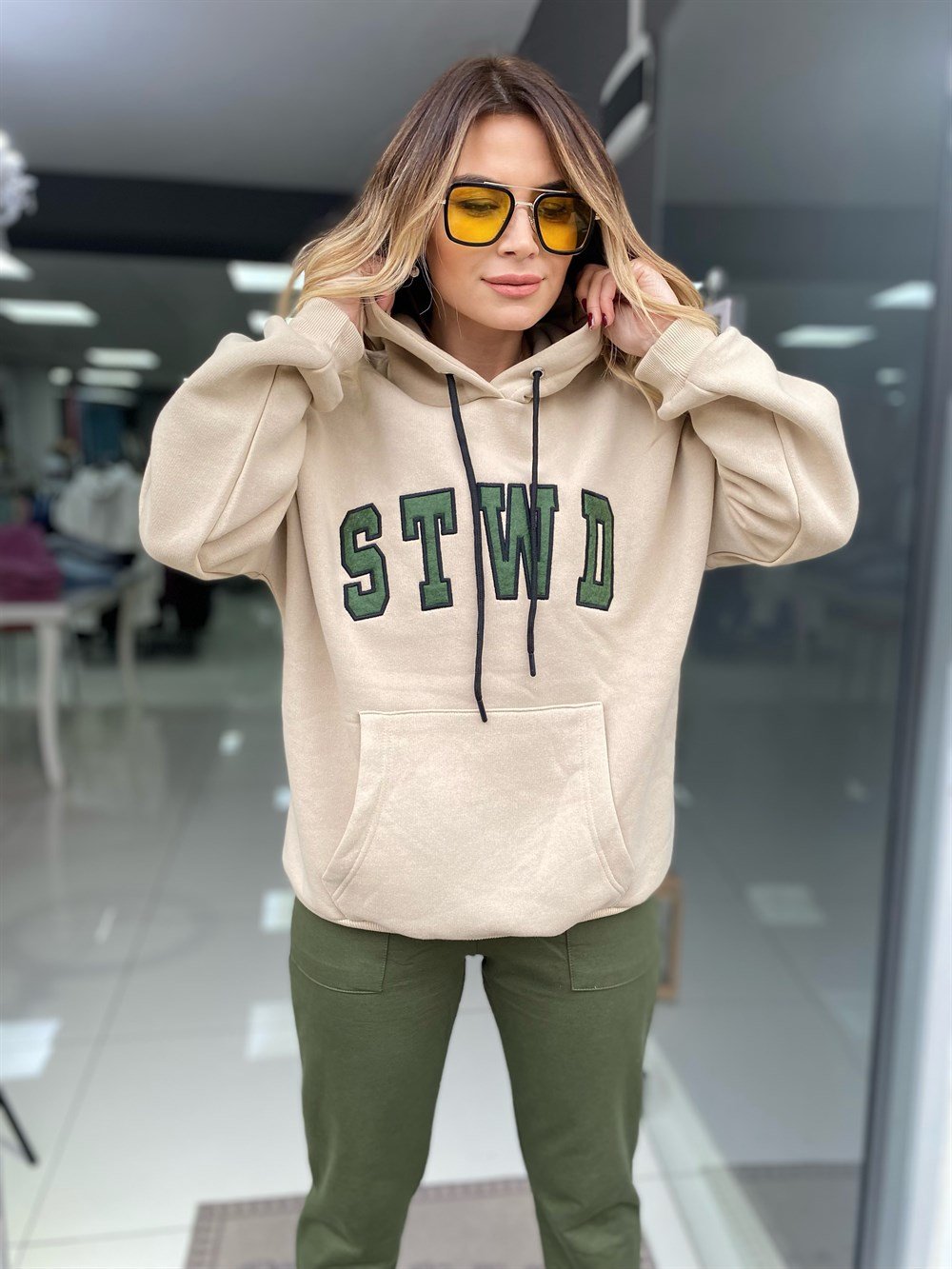 BRS Harf Nakışlı Sweat