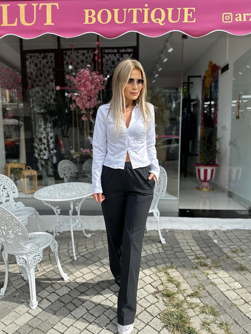 Çizgili Pantolon 