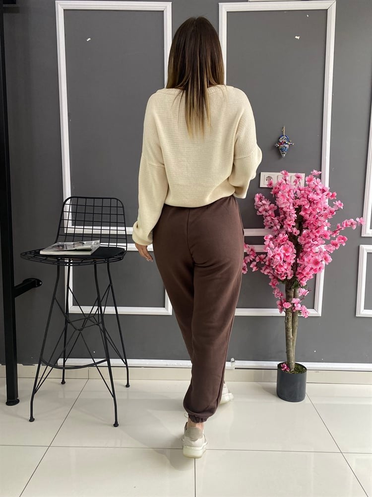 CR Kahverengi Eşofman Altı