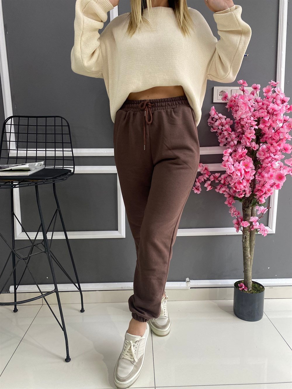 CR Kahverengi Eşofman Altı