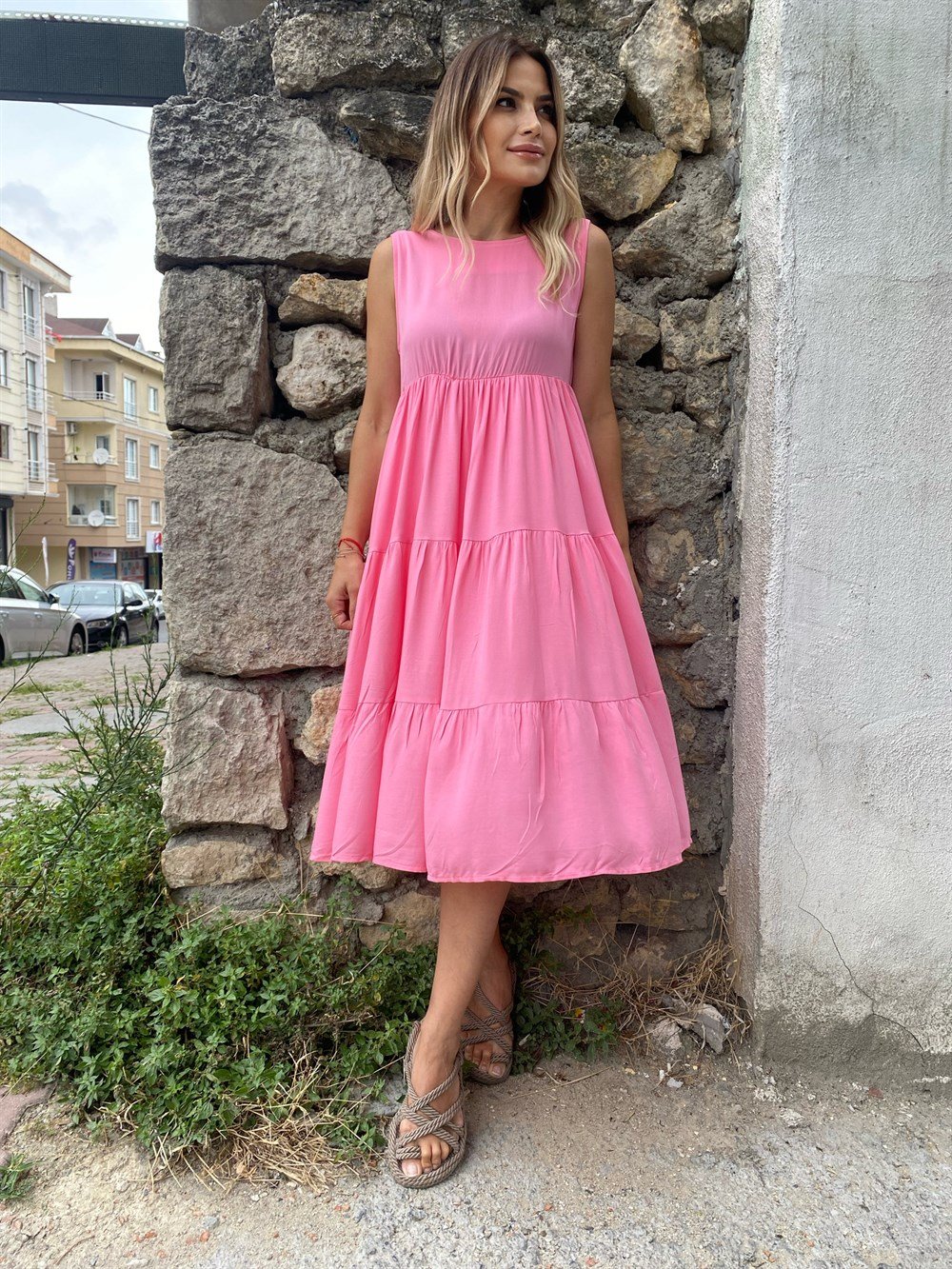 CR Şeker Pembe Elbise