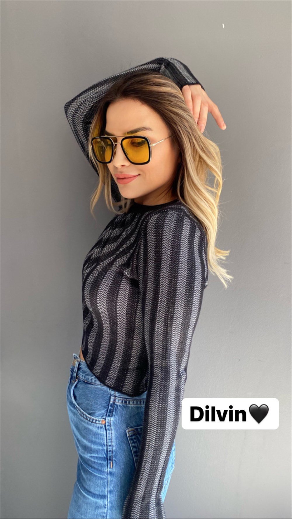 DLV Bisiklet Yaka Siyah Kazak