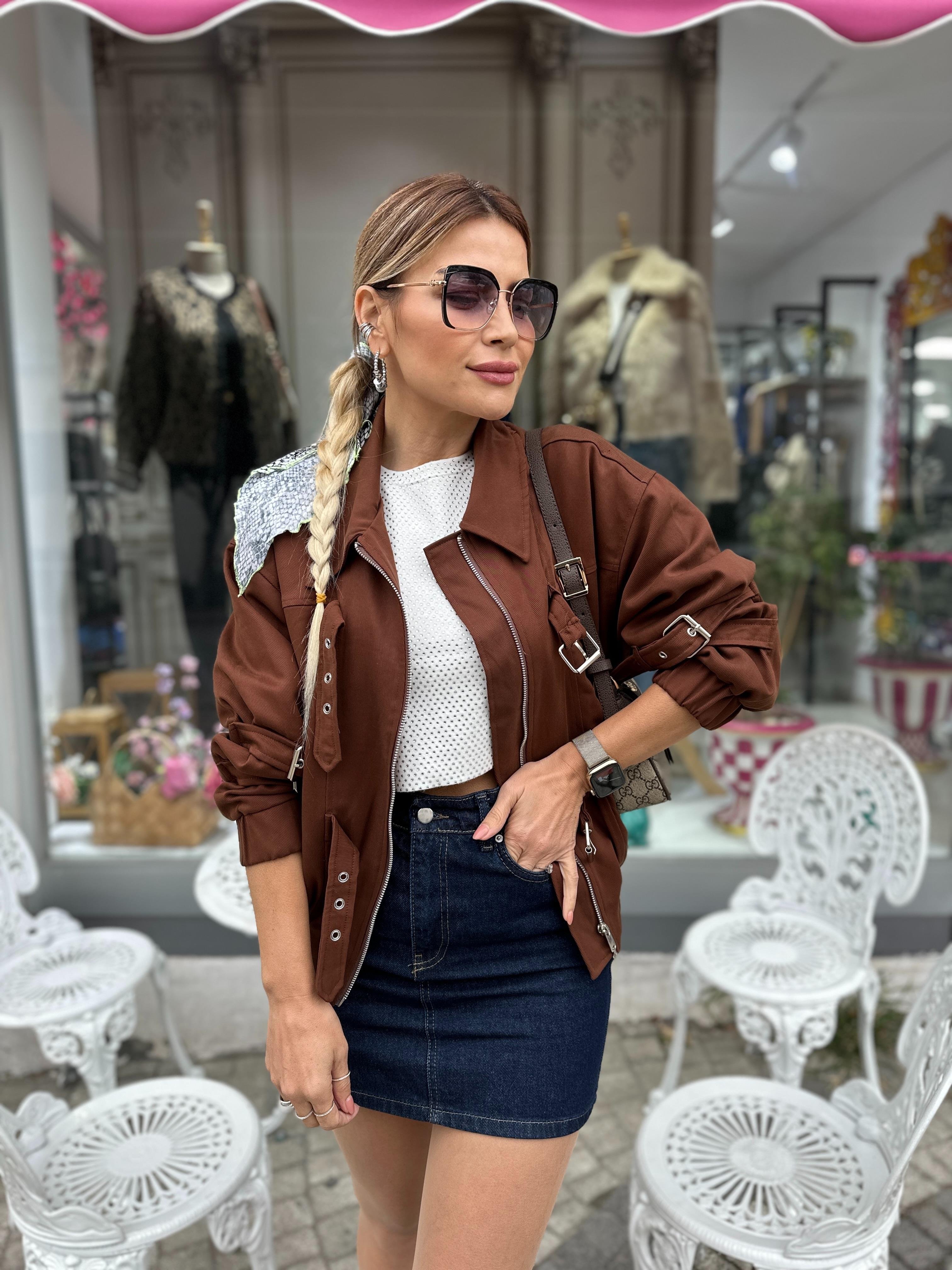 DLV Kısa Jean Etek 