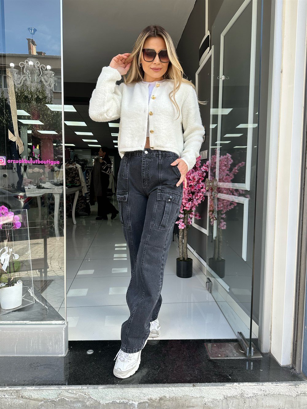 DLV Önü Çift Cepli Straight Pantolon