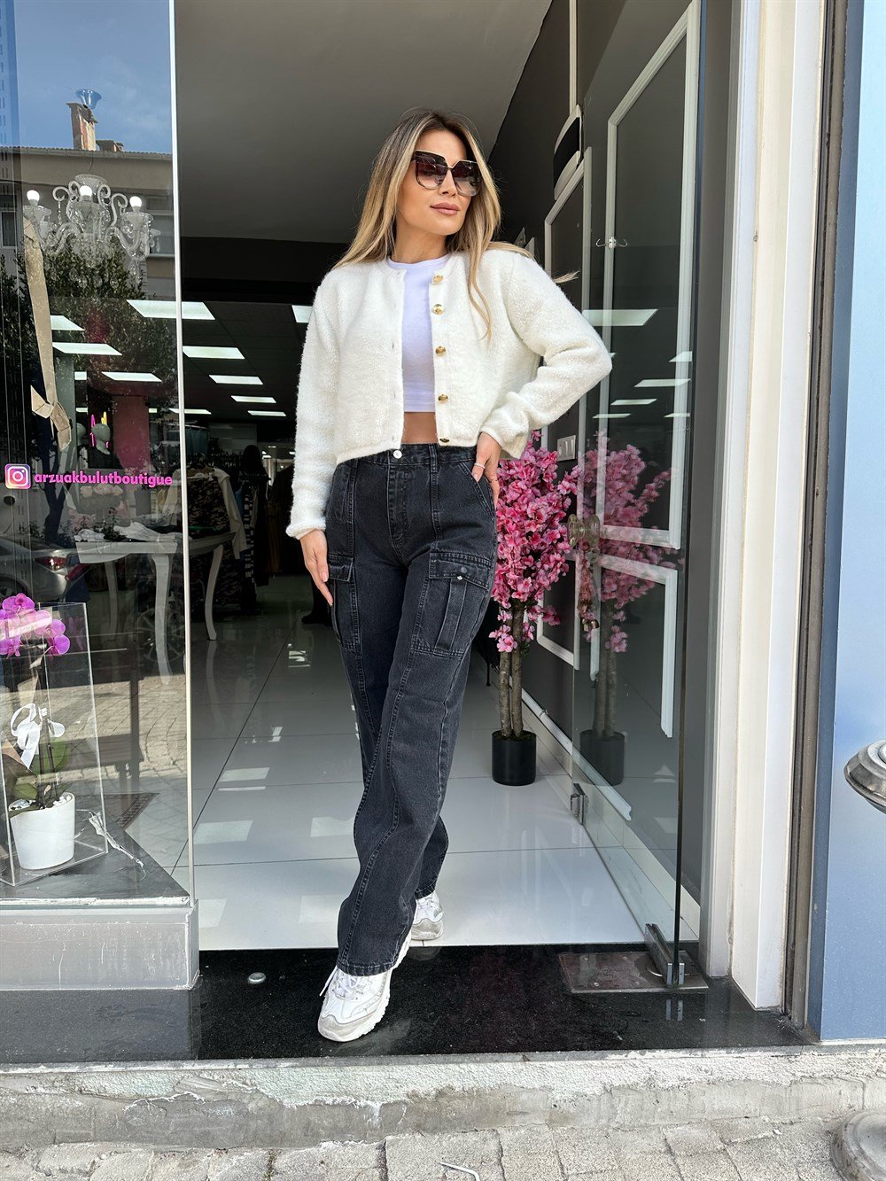 DLV Önü Çift Cepli Straight Pantolon