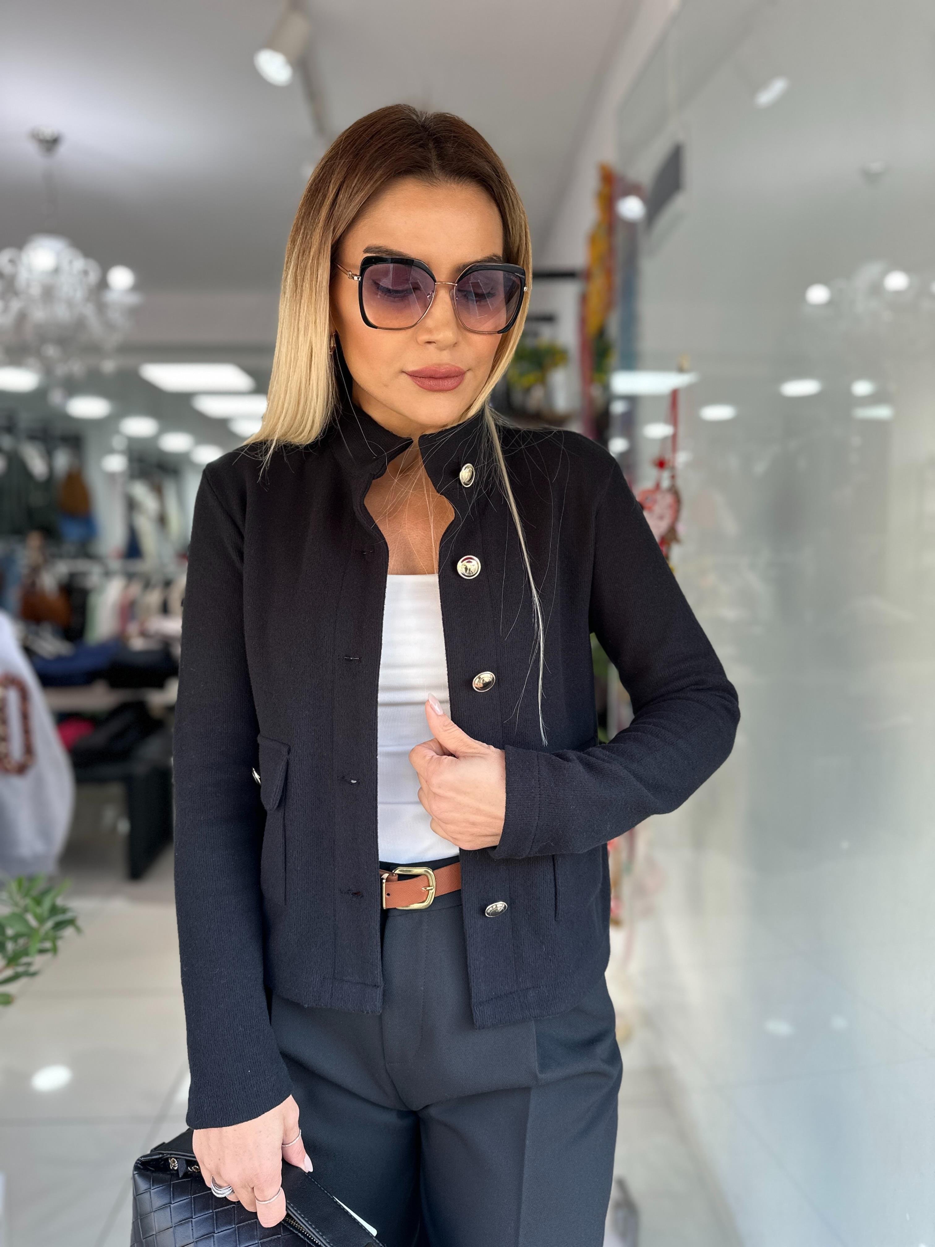 Düğme Detaylı Selanik Hırka 