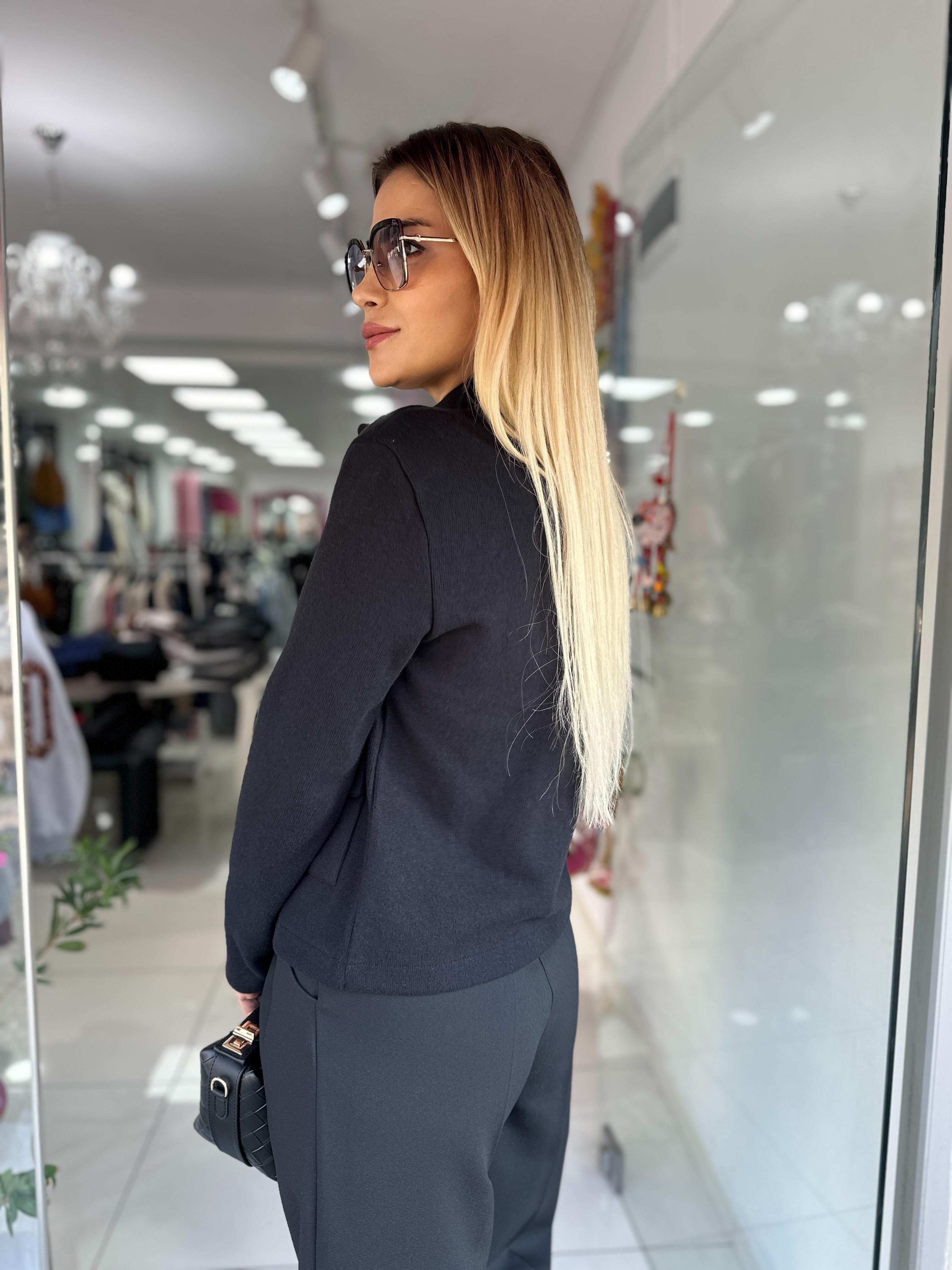 Düğme Detaylı Selanik Hırka 