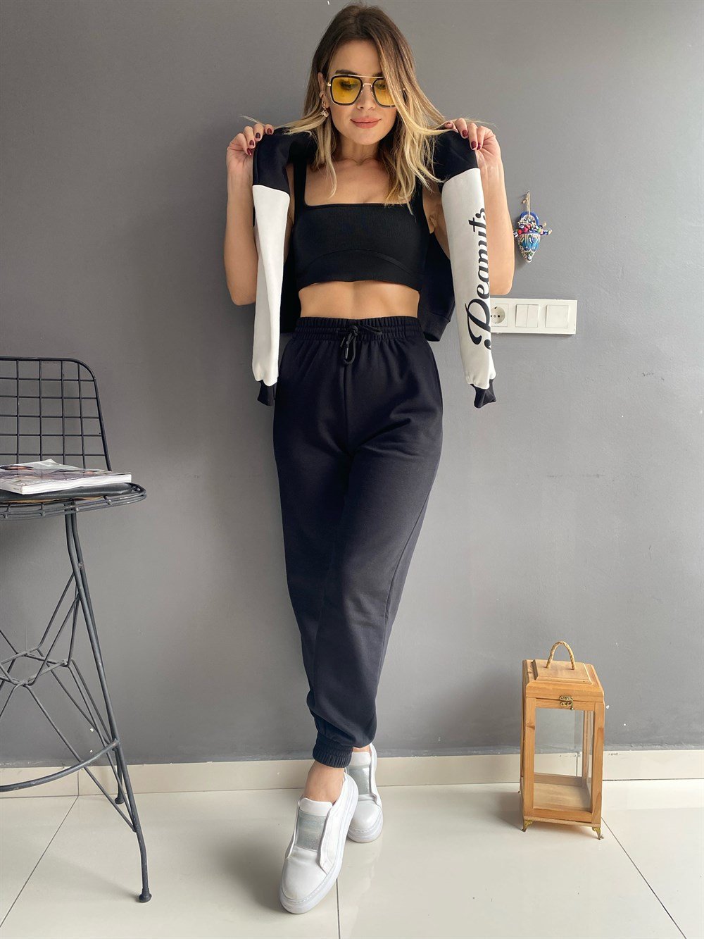 FC Paça Lastikli Siyah Eşofman