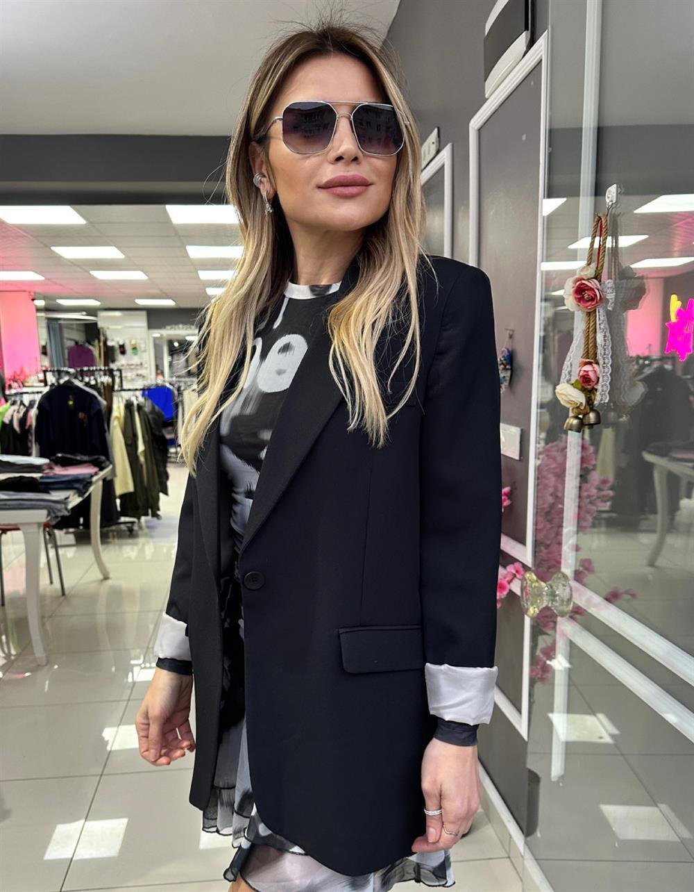 FC Siyah Astarlı Ceket 