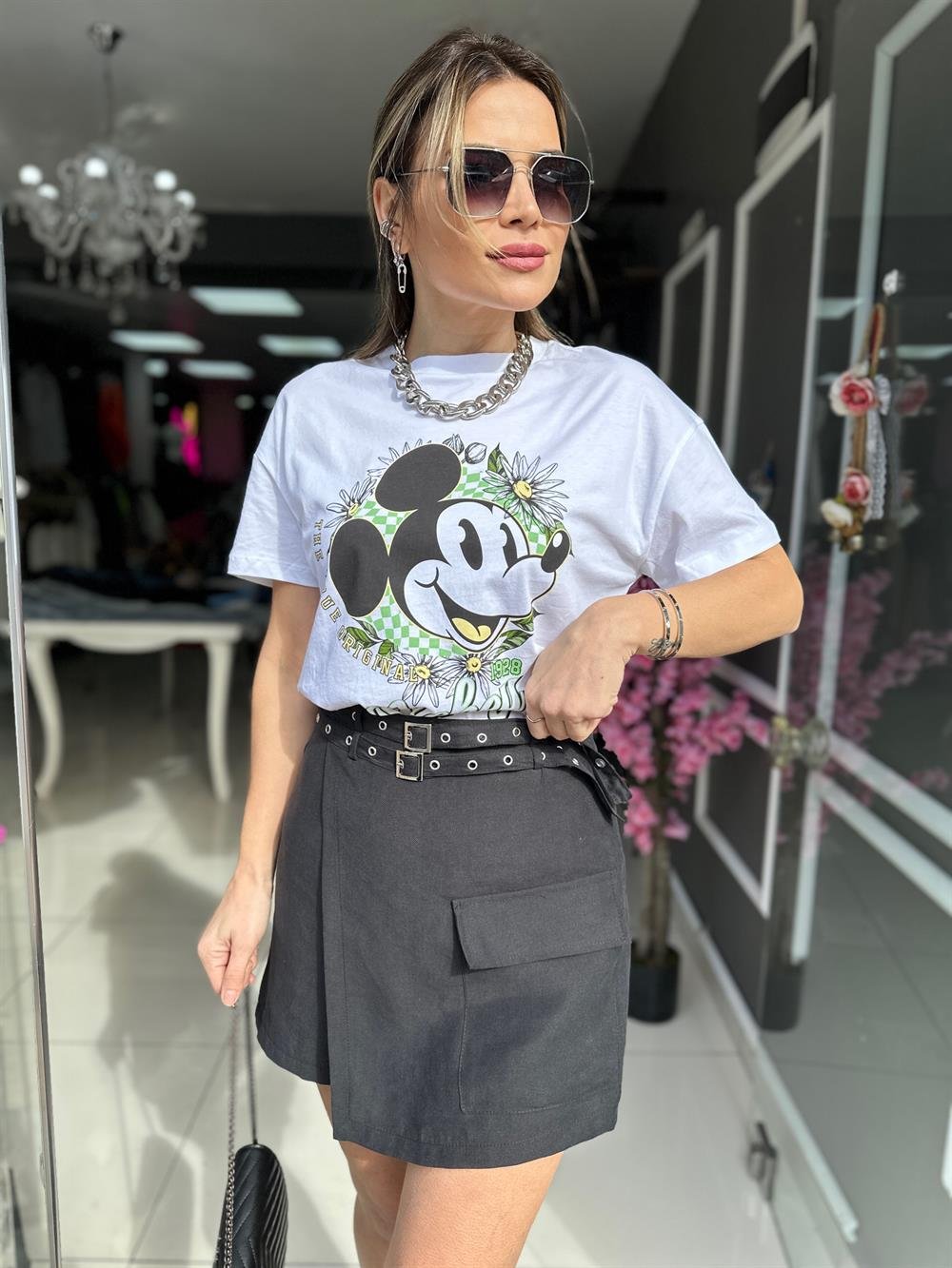 FC Siyah Çift Kemer Şortetek  