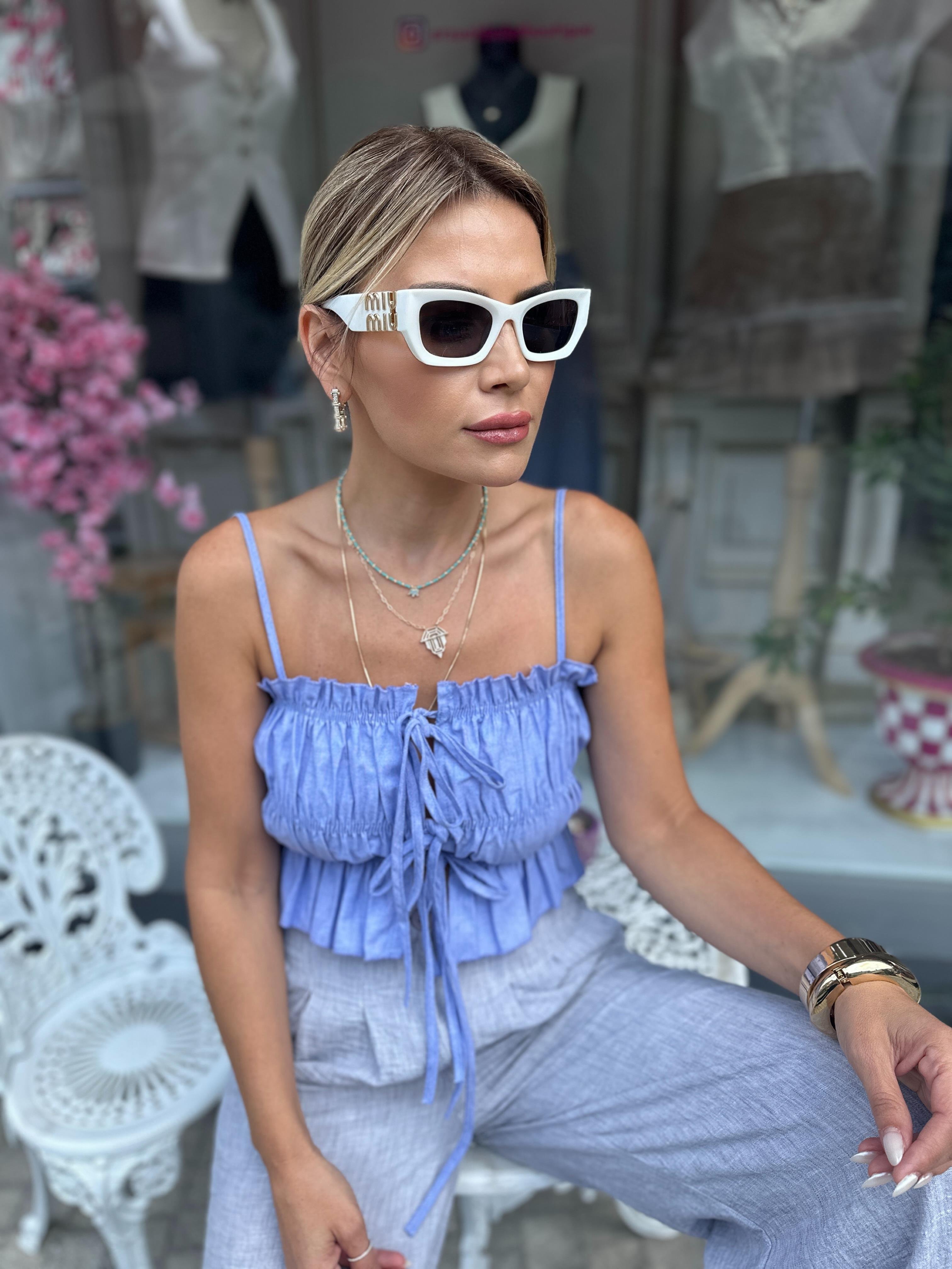 Fiyonklu Poplin Bluz 