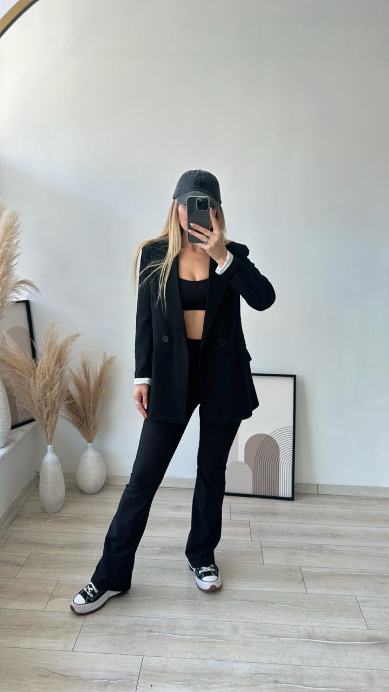 Flare Model Siyah Tayt 